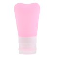 thumbnail image 2 of Botellas de viaje a prueba de de silicona envases de viaje cosméticos champú Rosa 60ml Sunnimix Botella vacía recargable, 2 of 7