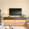 thumbnail image 5 of FloatiCasa 55-Inch Floating TV Stand Wall-Mounted, for TVs up to 60", Walnut Real Wood Veneer, 5 of 18