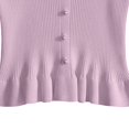 thumbnail image 6 of XXWXYD Girls Crop Tank Tops Kids Ruffle Hem Camisole Button Summer Sleeveless Undershirts Teen Dance Hawaiian Shirts Cute Camisoles, 6 of 6