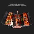 thumbnail image 3 of Folding Tool Storage Box, Portable Cantilever Toolbox Cold Rolled Plate Painting Finish 3 Layer 5 Tray  for Repair Shops, 3 of 8