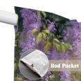 thumbnail image 4 of Swag Valance Curtains for Windows, Spring Flower Light Filtering Kitchen Curtains with Rod Pocket, Garden Blossom Fantasy Floral Pastoral Oil Painting Window Treatment Valances, 28x36 - 2 PCS, 4 of 9