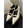 thumbnail image 4 of Zapatos de cuero de PU para mujer, zapatos vintage con suela de goma y punta puntiaguda para trabajar y desplazarse, 4 of 8