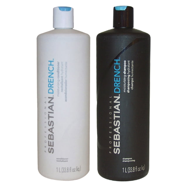 Champú Sebastian 33.8 oz Acondicionador 33.8 oz Hidratante Drench 2 Pc Kit
