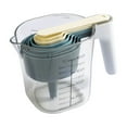 thumbnail image 2 of Mainstays 9-Piece Stackable Measuring Set Kitchen Tools for Cooking, 7.48" L, Blue, 2 of 8