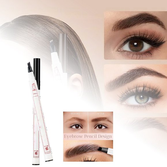 Microblade Eyebrow Pencil New 4 Head Split Long Lasting Wild Eyebrow Pencil Upgraded Fine Brush Eyebrow Pencil Makeup Eyebrow Pencil All Day Long 1ml