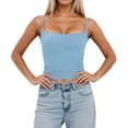 thumbnail image 1 of Women's Everyday Layering Tank Top with Adjustable Straps and Removable Padding for Casual Wear and, 1 of 6