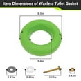 thumbnail image 2 of Waxless Toilet Gasket, Waxless Toilet Ring The Green Gasket Toilet Seal Set of 1, 2 of 7