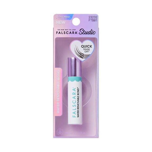 Kiss Falscara Studio Water Removable Bond, Washable, NET WT. 4.5g (0.16 oz.)