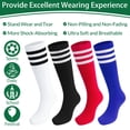 thumbnail image 4 of Hengguang ﻿6 Pairs Kids Soccer Socks, Kids Breathable Baseball Socks for Boys & Girls, Youth Sports Socks for Running, Training, Rugby, Hockey, 4 of 7
