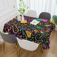 thumbnail image 5 of Mardi Gras Balloon Mask Tablecloth Rectangle Colorful Table Cloth Large Square Table Cover for Dining Kitchen Party 54"x72" Decor Gift, 5 of 7