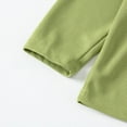 thumbnail image 3 of HAOTAGS Toddler School Uniform Polos,Solid Long Sleeve Winter Cotton Shirt Top Green 8-9Years, 3 of 6