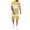 Yellow, variant on Vedolay Mens' Short Set Men Spring Summer Suit Beach Short Sleeve Sports Print Shirt Short Set,Light Blue M