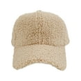 thumbnail image 5 of PMVFHDE Women's Brushed Lined Baseball Cap Warm Winter Knit Hat with Brim Outdoor Casual Adjustable Hat Khaki, 5 of 7