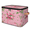 Multicolor 3, variant on CURLYOOT Rose Floral Storage Bins with Zipper Lid Fabric Storage Baskets Boxes Polka Dots Washable Foldable Clothes Organizer Container with Leather Handles for Shelves Closet