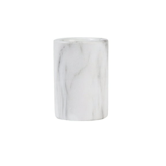 Faux Marble Candle Pillar (3Pc) - Home Decor - 3 Pieces