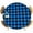 Blue, variant on Round Table Cover 36-44 Inch Red White Plaid Waterproof Reusable Table Cloth Round Fitted Vinyl Tablecloth with Elastic Edged for Parties Outdoors, Modern Farmhouse Buffalo Check Gingham