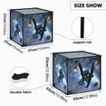 thumbnail image 3 of Home Organizer Foldable Fabric Storage Bin With Handle Astronaut Cat and His Robot Pet, 3 of 7