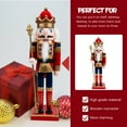 thumbnail image 2 of Gymnture christmas FOMIYES Christmas Nutcracker Wooden Soldier Figurines for Home Decor, 2 of 10