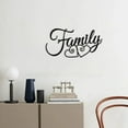thumbnail image 6 of FNGZ Hangs Clearance 1pc Farmhouse Wall Ornament for Home Office Family Wall Sign Metal Family Wall Decor Black Family Word Wall Art Black, 6 of 7