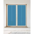 thumbnail image 2 of Window Privacy Film, Wave Blue UV Sun Blocking Window Tint Film Heat Control One Way Blackout Window Film, Pure Blue Solid Color Simple Minimalism Art Non Adhesive Static Cling Sticker 23.6x59 In, 2 of 7