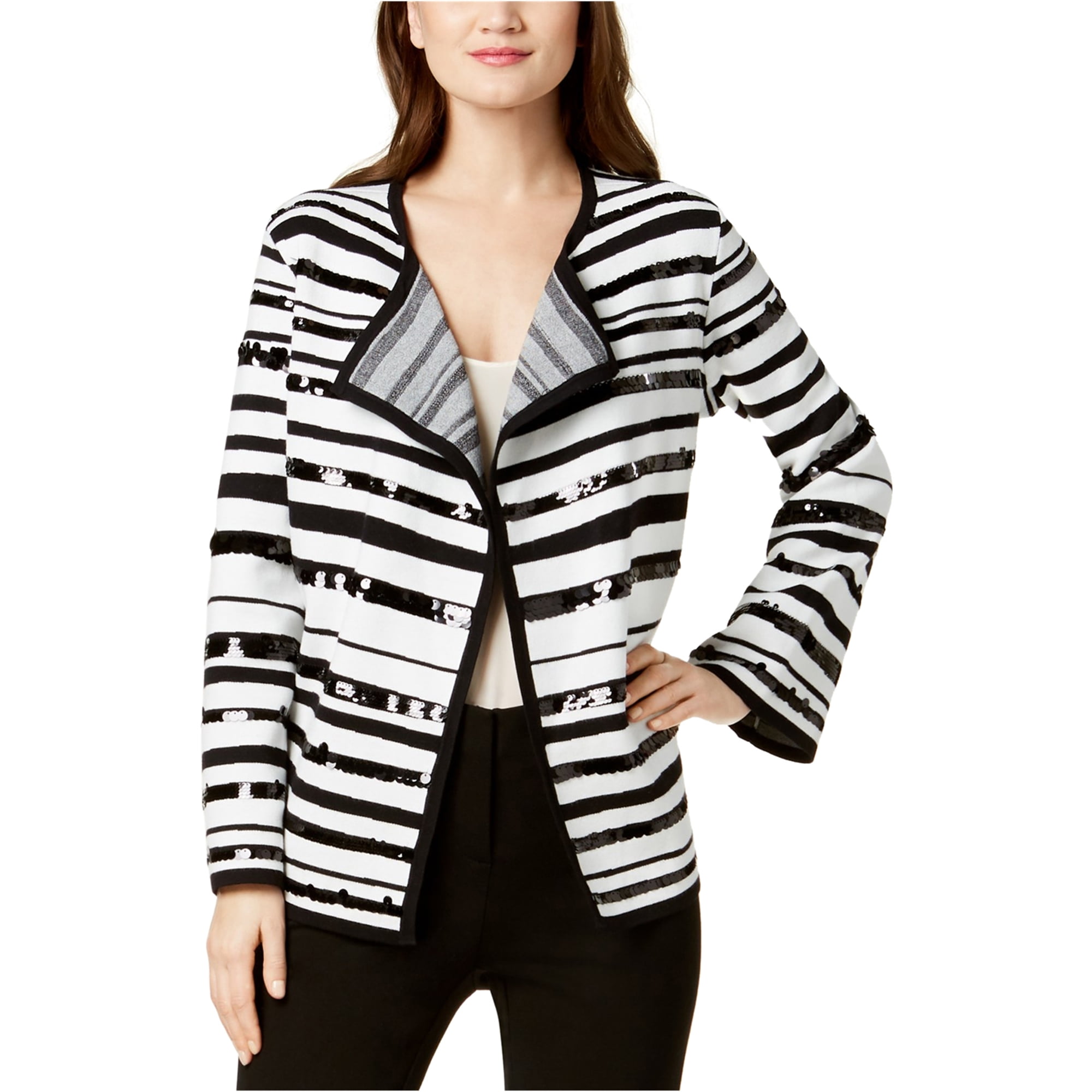 1X-Large Alfani Plus Size Embellished Open-Front Cardigan