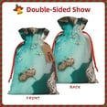 thumbnail image 2 of Naloa Turquoise Beach Kayaking Drawstring Christmas Bags, 3D Xmas Gift Bags, Christmas Wrapping Bags, Xmas Goodie Bags, Treat Pouch Bags, Party Favor Bags-Medium, 2 of 9