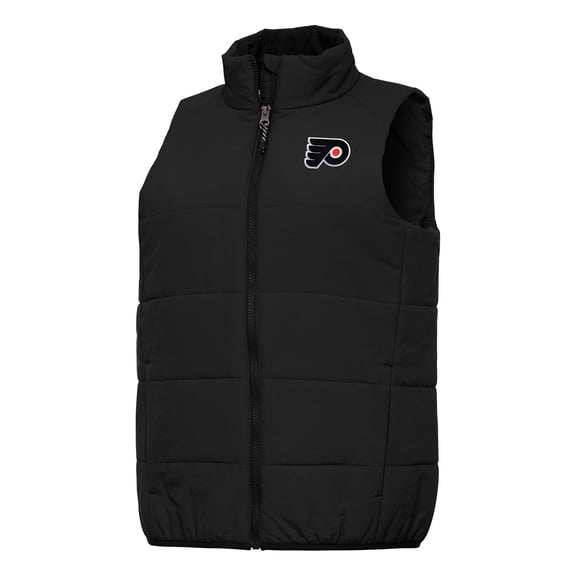 Women's Antigua Black Philadelphia Flyers Experience Full-Zip Vest