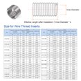 thumbnail image 2 of Uxcell 30 Pack 1/2 13 UNC 1D 12.7mm 304 Stainless Steel Helical Wire Threaded Inserts, 2 of 5