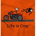 thumbnail image 2 of Motorcycle Biker Lost Chick Fall Men's Graphic T Shirt Tees Brisco Brands X, 2 of 6
