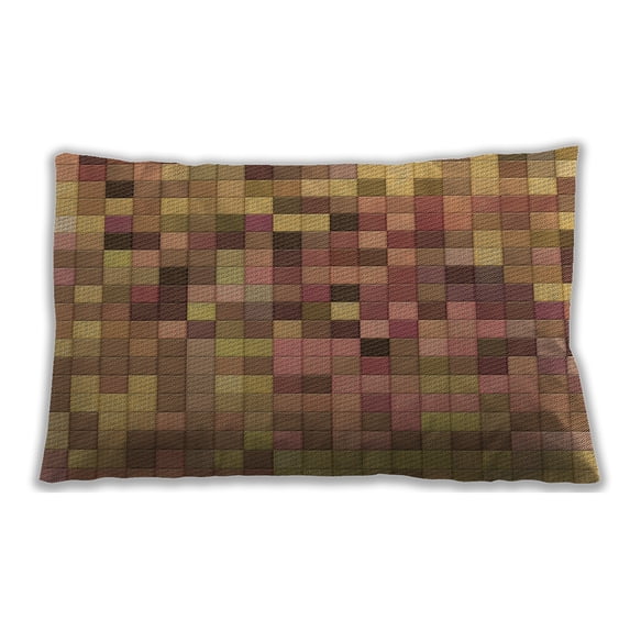 Ahgly Company Outdoor Rectangular Contemporary Lumbar Throw Pillow, 13 inch by 19 inch