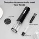 thumbnail image 2 of Electric Wine Opener Set Automatic Wine Bottle Opener Reusable Corkscrew Gift Set With Foil Cutter, Vacuum Stoppers, 4in1 Aerator And Pour, 2 of 5