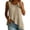 #0119-Khaki, variant on Pounoo Tank Tops for Women Round Neck Sleeveless Diagonal Ruffle Uneven Hem Tank Plain Crinkle Fabric Sleeveless Tops for Women Flowy Loose Fit Beach Vacation Soft Cute Summer Tops