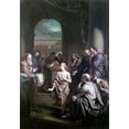 thumbnail image 2 of van der Werff, Adriaen 11x14 White Modern Wood Framed Museum Art Print Titled - Boy Jesus In Temple, 2 of 4