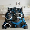 thumbnail image 1 of Erosebridal Futuristic Abstract Comforter Sets Full Size, Geometric Ombre Comforters & Duvets, Chic Circle Decor, 3pcs, 1 of 8