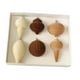 thumbnail image 4 of Juego de 6 adornos navideños para de Navidad, bolas de flocado, bombillas navideñas, elegantes colgantes para fiestas y vacaciones., 4 of 8