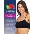 thumbnail image 3 of Fruit of the Loom Women's Spaghetti Strap Cotton Sports Bra, 5-Pack, Style 9036, 3 of 14