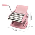 thumbnail image 3 of Manual Pasta Maker Machine Fresh Pasta Maker Roller Machine with 3  Blades and 6 Adjustable Thickness Settings for Making Spaghetti Noodle Fettuccine  Lasagna Dumpling Wrappers, 3 of 21