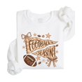 thumbnail image 3 of Football Season Sweatshirt Women Coquette Bow Pennant Game Day Crewneck, White Sweatshirt, M, 3 of 8