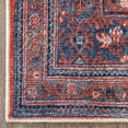 thumbnail image 3 of Well Woven Lotus Daliah Vintage Persian Oriental Machine Washable Flat-Weave Distressed Red 2'7" x 9'10" Runner Area Rug, 3 of 7