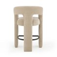 thumbnail image 6 of Malone Taupe Performance Chenille Stool, 6 of 8