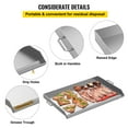 thumbnail image 5 of Flat Top Griddle Gas Grill Solid Flat Top Grill Stove 32" x 17" Stainless Steel, 5 of 12