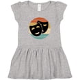 thumbnail image 3 of Inktastic Theater Masks Acting Retro Sunset Girls Toddler Dress, 3 of 5