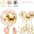 thumbnail image 2 of 50 globos de látex con confeti dorado, globos dorados de 12 pulgadas con puntos de papel dorado para graduación, bodas, cumpleaños, baby shower, decoraciones para fiestas Zhivalor HMYH179, 2 of 5