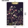 thumbnail image 3 of GZHJMY Wildflowers Clipboard A4 Standard Size Decorative Clipboard with Low Profile Metal Clip for Students Men Women Classroom and Office Whiteboard Clipboards, 3 of 7