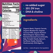 (2 pack) Cerebelly Organic Stage 2 Beet Carrot Blueberry with Coconut Milk Baby Food, 4 oz Puree