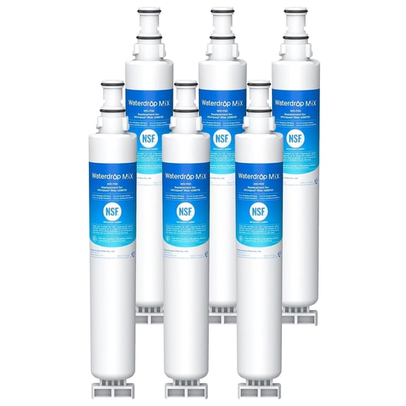 Waterdrop 4396701 Replacement for Whirlpoolยฎ EDR6D1, 4396701, Kenmore 9915, 469915, WF293, RWF2000A, 4396702, LC200V, L200V, WFL200 Refrigerator Water Filter 6 Pack