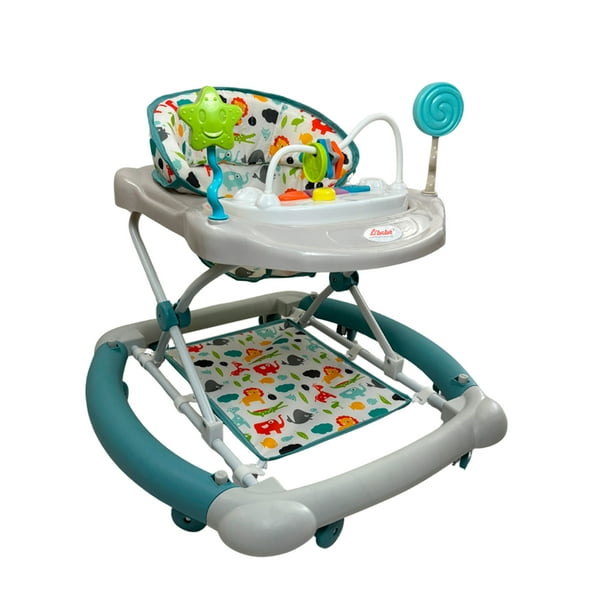 Andadera D Bebé Rocking Play Mecedora 2 En 1 Ajustable Menta