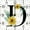 Qsjmndeu-5h, variant on Eveokoki Monogram Letter F Wood Wall Clocks Wildflower Frameless Battery Operated Silent Quartz 10 Inch Alphabet Letters Shabby Chic Square Clock for Living Room Office Home Kitchen Bathroom