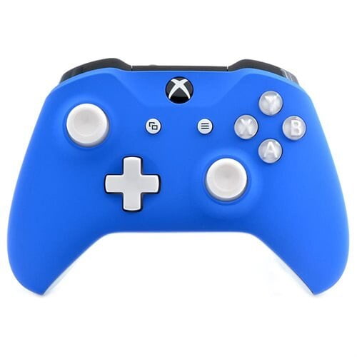 Soft Touch Blue Xbox One S Wireless Custom Un-Modded Controller for Xbox One 