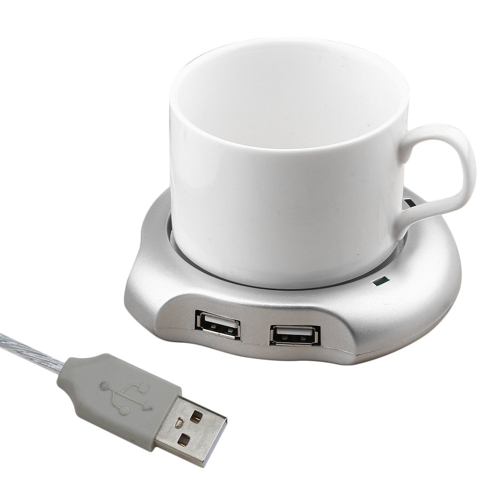 USB Drink Warmer with 4-port USB Hub
